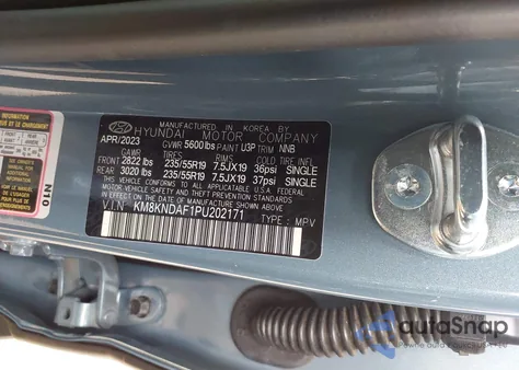 2023 Hyundai Ioniq 5 Sel z USA, uszkodzony, nr VIN KM8KNDAF1PU202171